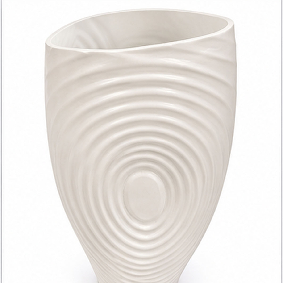GV613 MATTE WHITE GLASS VASES