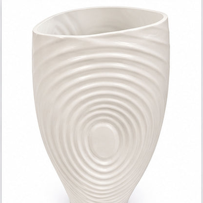 GV613 MATTE WHITE GLASS VASES