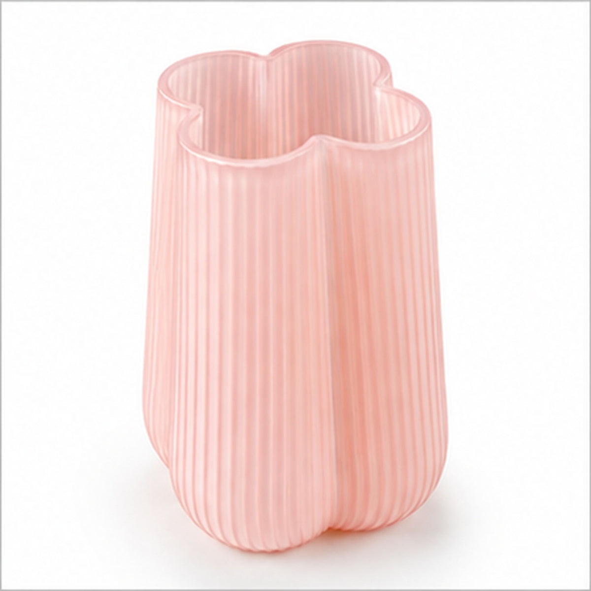 GV614 MATTE PINK GLASS VASES