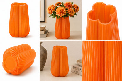 GV614 ORANGE GLASS VASES