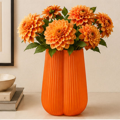 GV614 ORANGE GLASS VASES