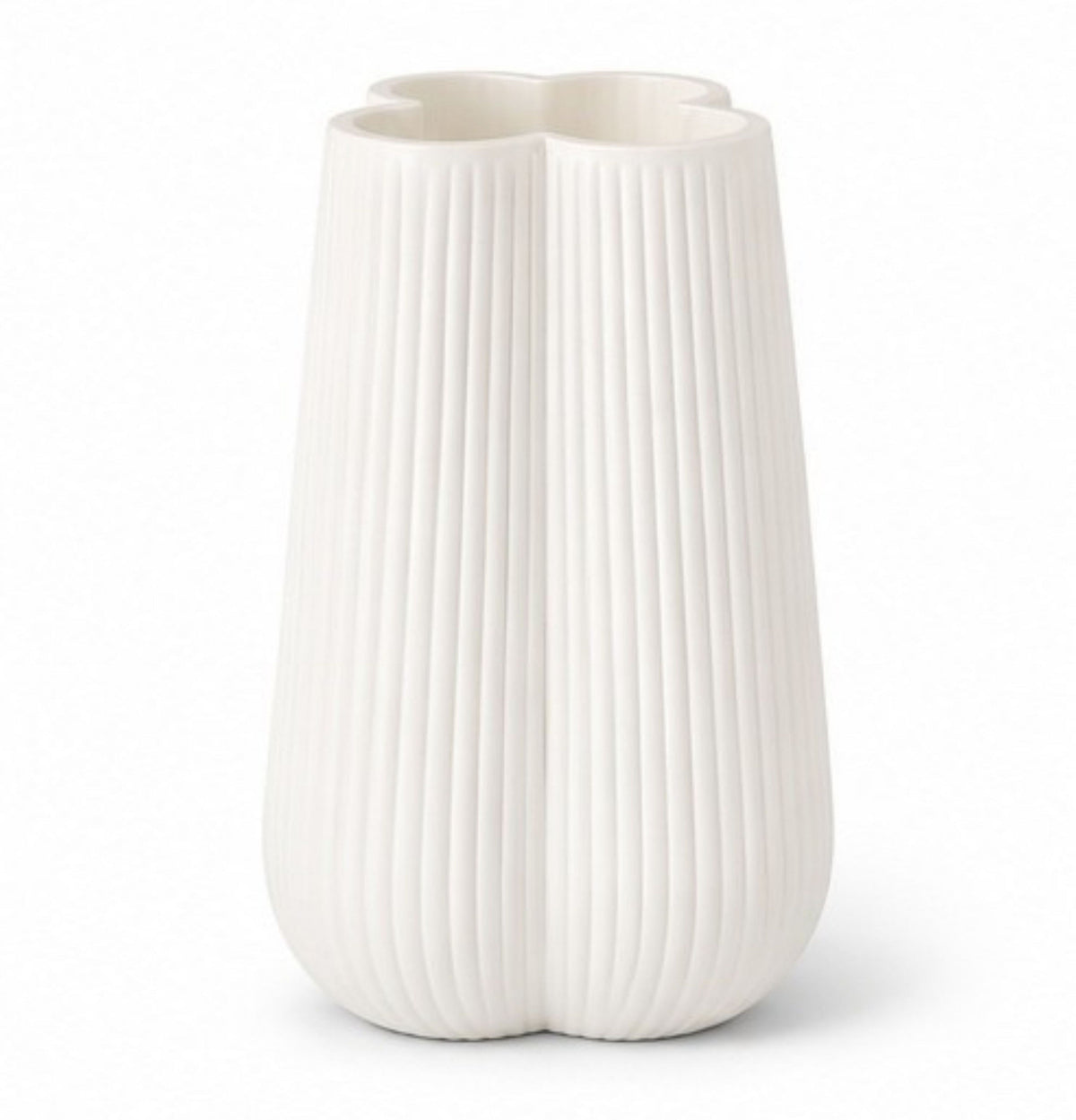 GV614 MATTE WHITE GLASS VASES