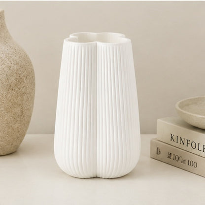 GV614 MATTE WHITE GLASS VASES