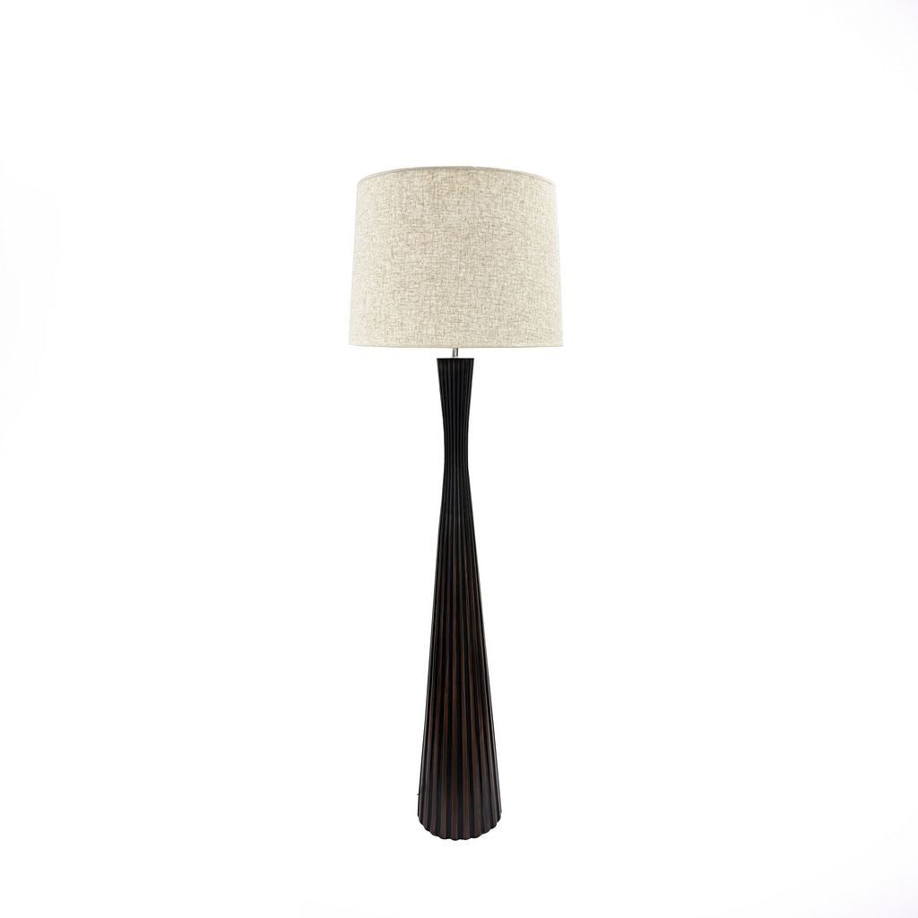 Remi Tall 59" Resin Floor Lamp With Linen Shade