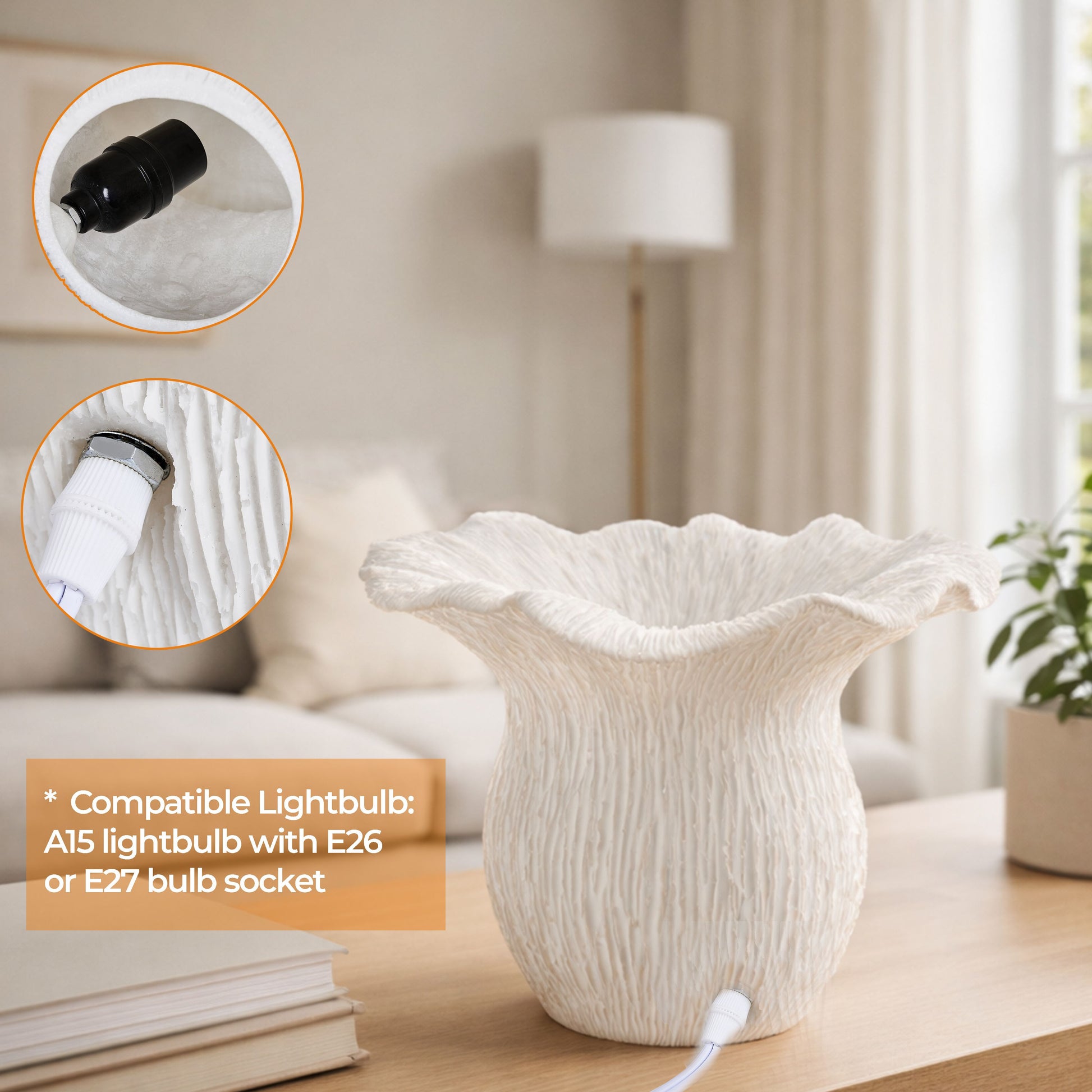 L581 BROWN TABLE LAMPS VALENTINE'S DAY GIFTS