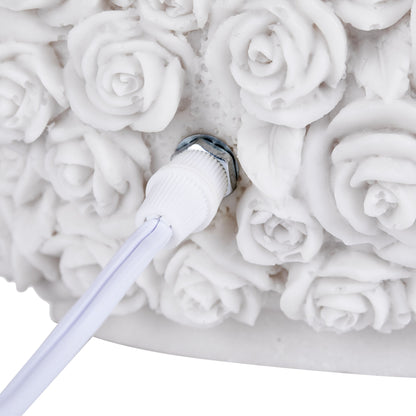 L582 WHITE GIFTS TABLE LAMPS