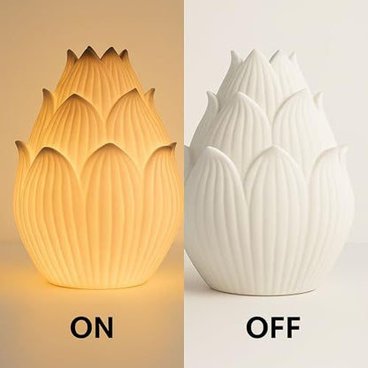 L585 WHITE GIFTS TABLE LAMPS