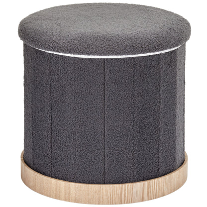OT620 DARK GREY OTTOMAN
