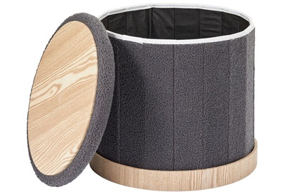 OT620 DARK GREY OTTOMAN