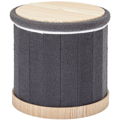 OT620 DARK GREY OTTOMAN