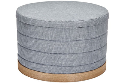 Tessa Ottoman Collection-
Linen Folding Storage Ottoman - Aria Home