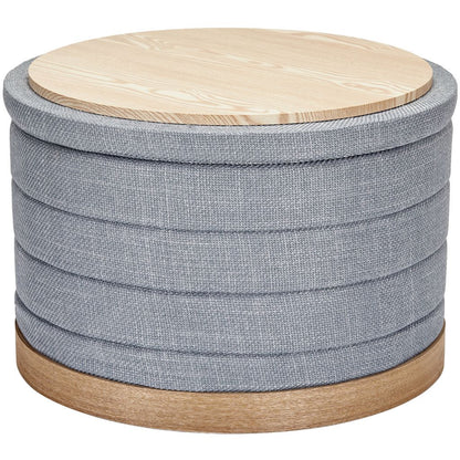 Tessa Ottoman Collection-
Linen Folding Storage Ottoman - Aria Home