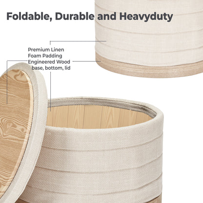 OT621 BEIGE OTTOMAN