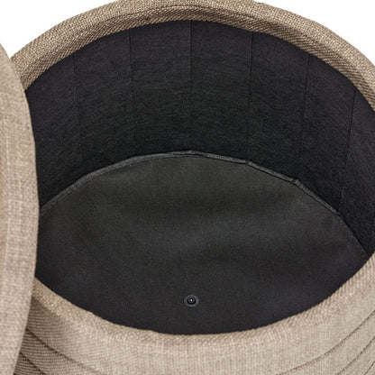Tessa Ottoman Collection-
Linen Folding Storage Ottoman - Aria Home