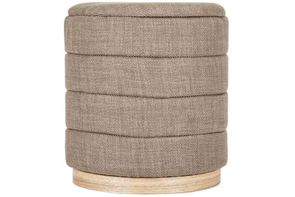 OT622 BROWN OTTOMAN