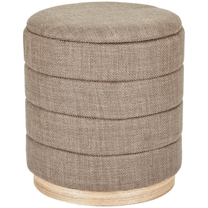 OT622 BROWN OTTOMAN