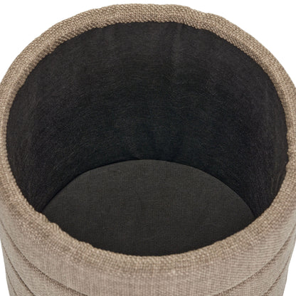 OT622 BROWN OTTOMAN