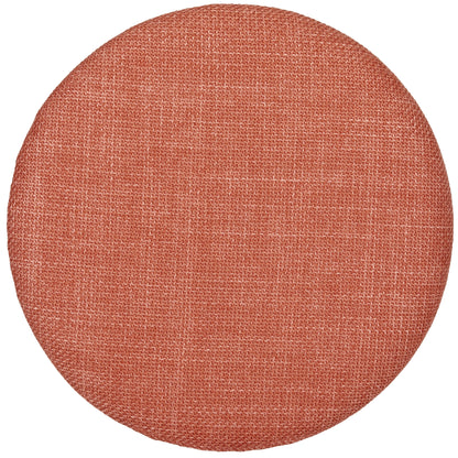 OT622 CORAL ORANGE OTTOMAN