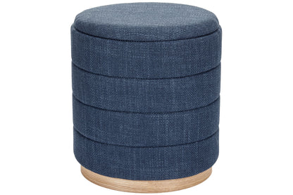 OT622 DARK BLUE OTTOMAN