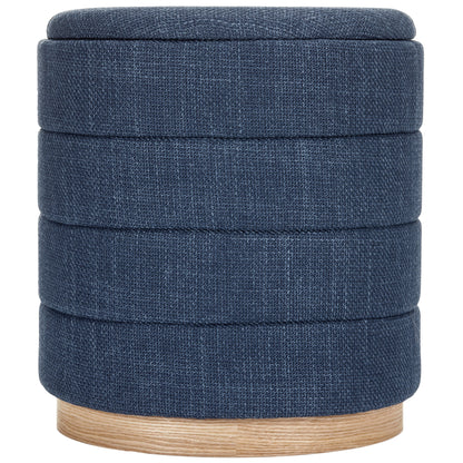 OT622 DARK BLUE OTTOMAN