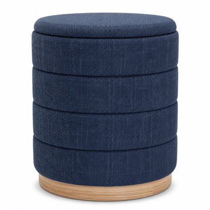 OT622 DARK BLUE OTTOMAN
