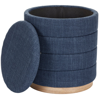 OT622 DARK BLUE OTTOMAN