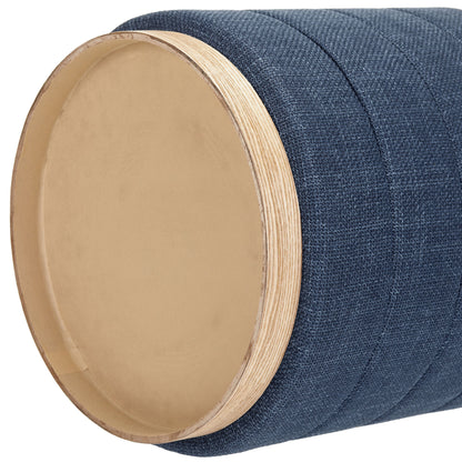OT622 DARK BLUE OTTOMAN