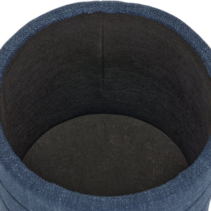 OT622 DARK BLUE OTTOMAN