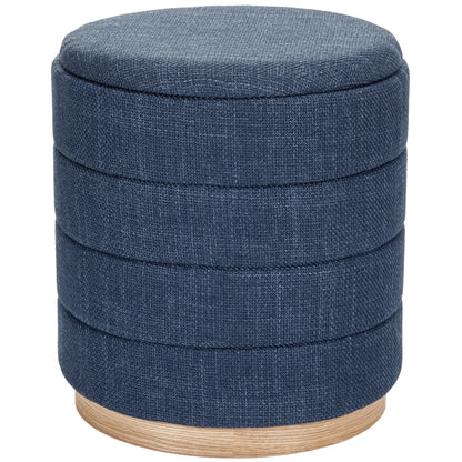 OT622 DARK BLUE OTTOMAN