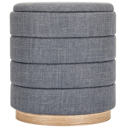 OT622 GREY OTTOMAN