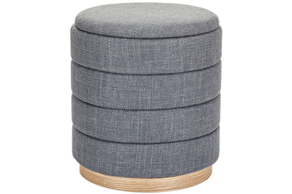 OT622 GREY OTTOMAN