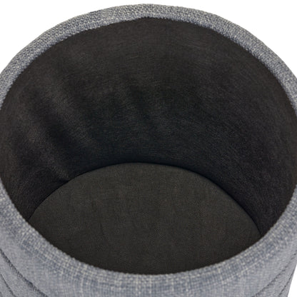 OT622 GREY OTTOMAN
