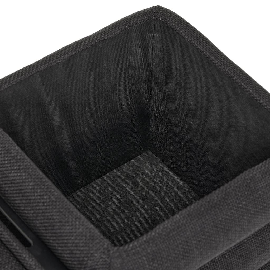 OT623 BLACK OTTOMAN