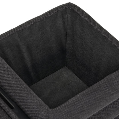 OT623 BLACK OTTOMAN
