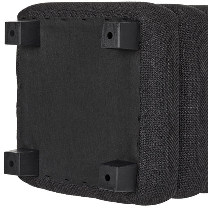 OT623 BLACK OTTOMAN