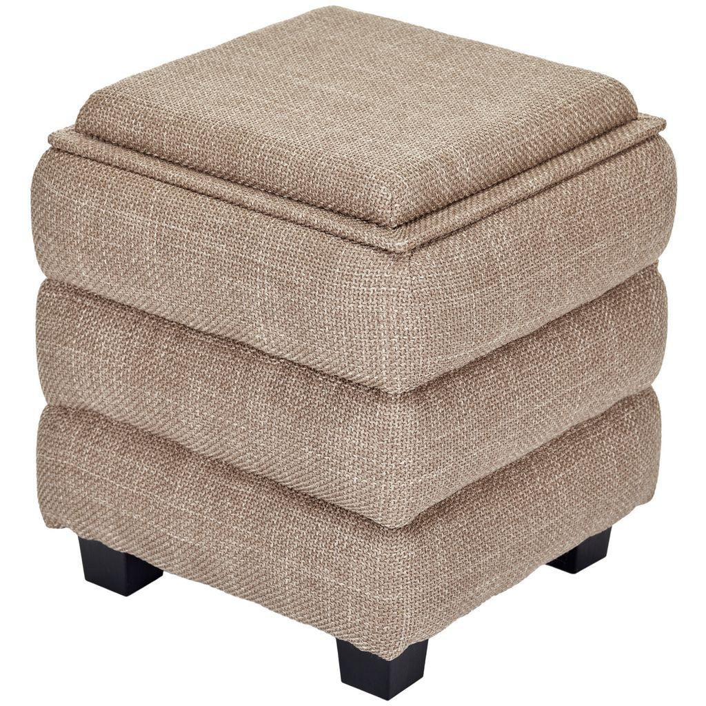 OT623 LIGHT BROWN OTTOMAN