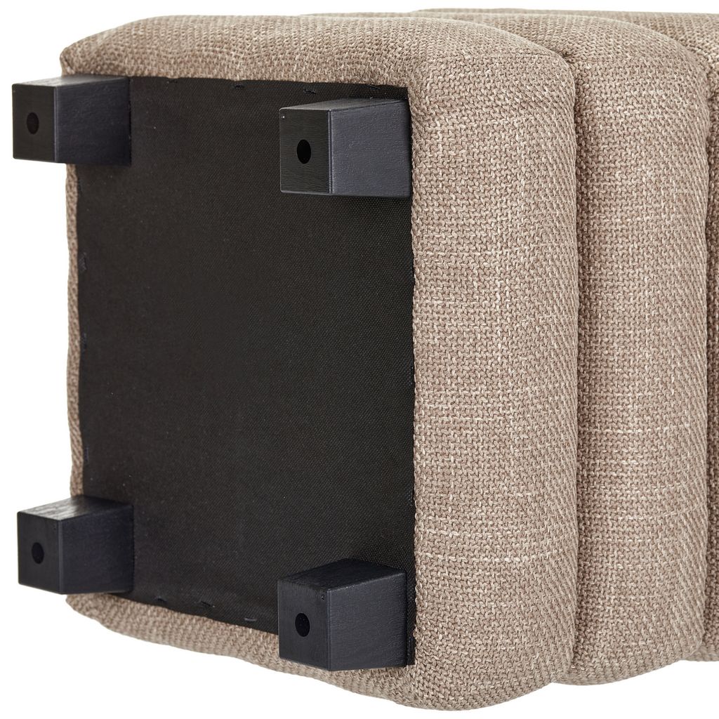 OT623 LIGHT BROWN OTTOMAN