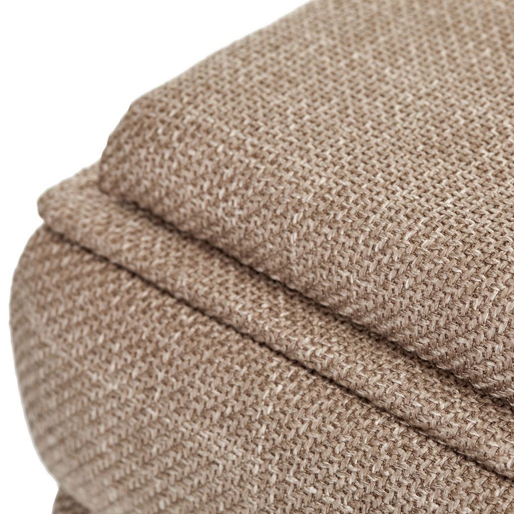 OT623 LIGHT BROWN OTTOMAN