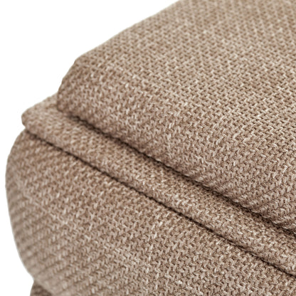 OT623 LIGHT BROWN OTTOMAN