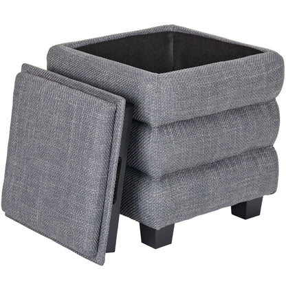 OT623 DARK GREY OTTOMAN