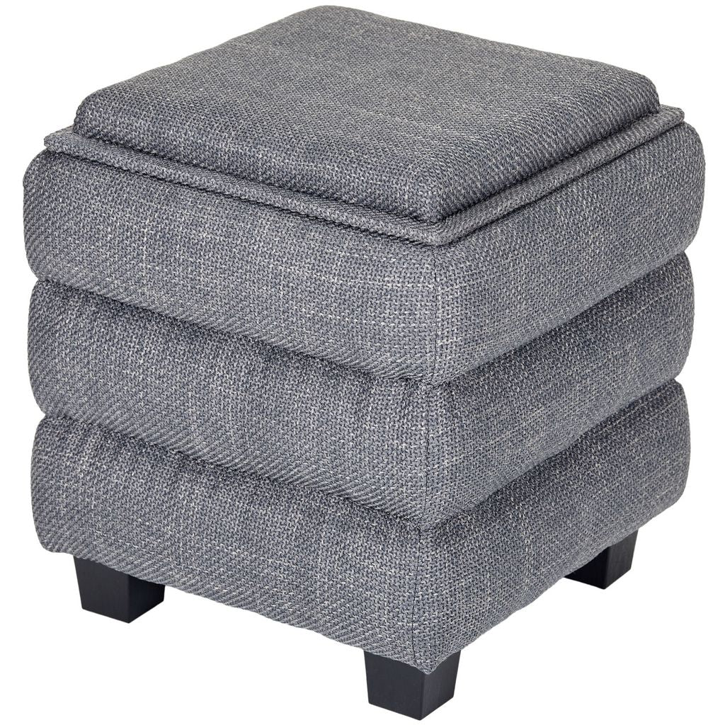 OT623 DARK GREY OTTOMAN