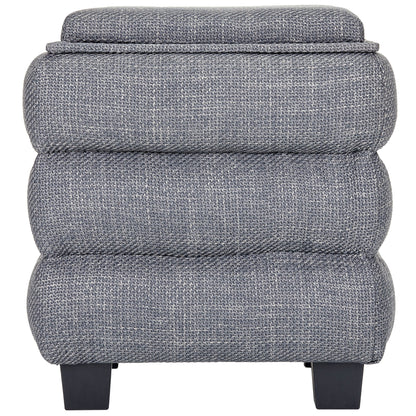 OT623 DARK GREY OTTOMAN
