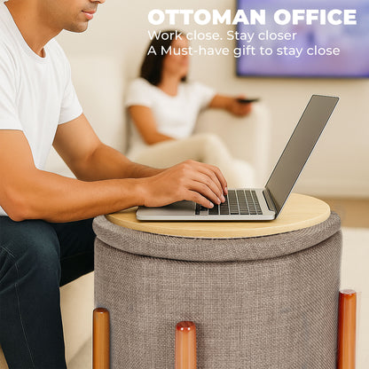 OT625 BROWN FURNITURE DEALS OTTOMAN