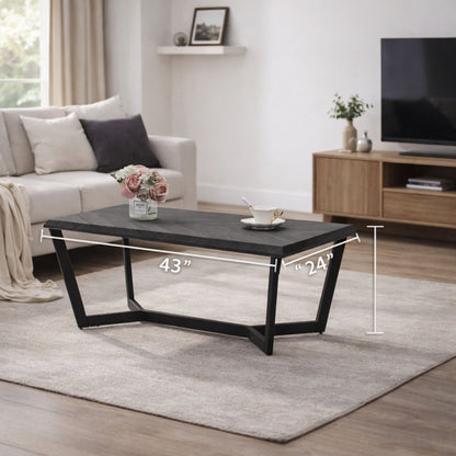 TB626 BLACK NESTING COFFEE TABLE