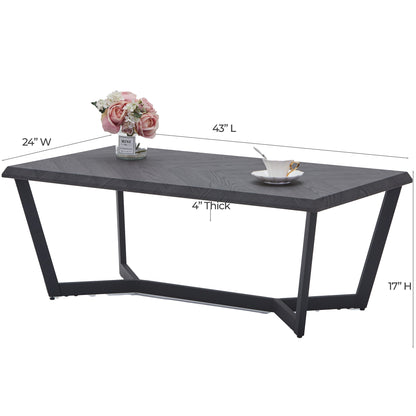 TB626 BLACK NESTING COFFEE TABLE