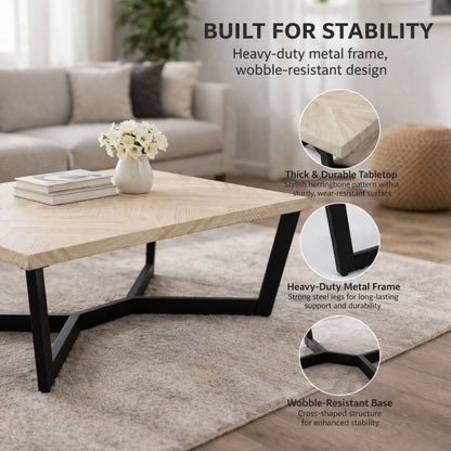 TB626 NATURAL NESTING COFFEE TABLE