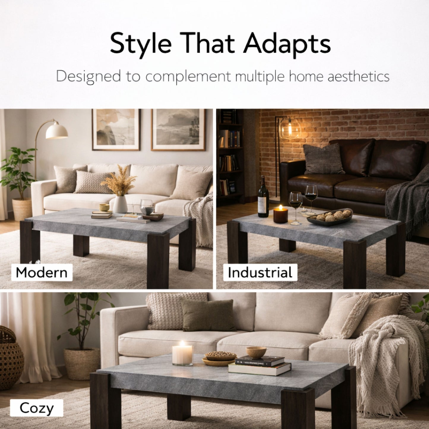 TB627 GRANITE-BLACK NESTING TABLE