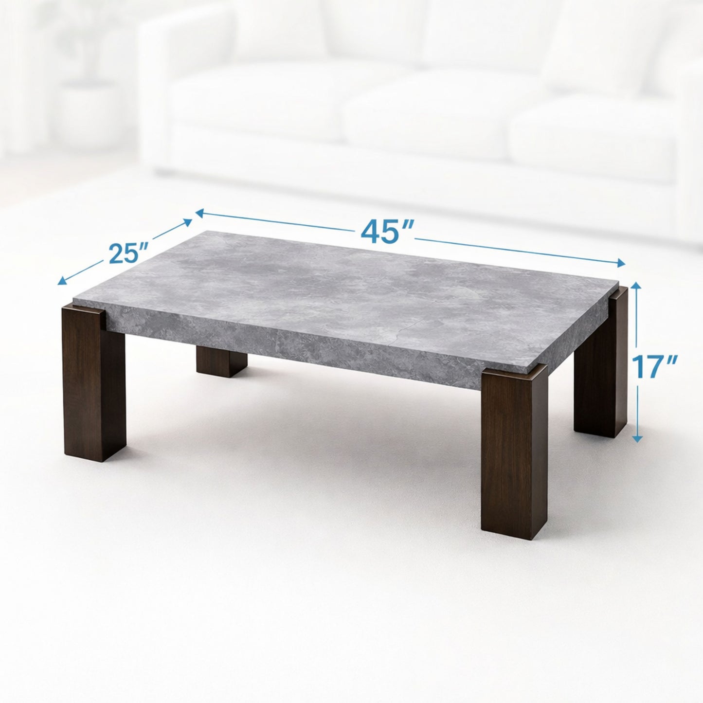 TB627 GRANITE-BLACK NESTING TABLE