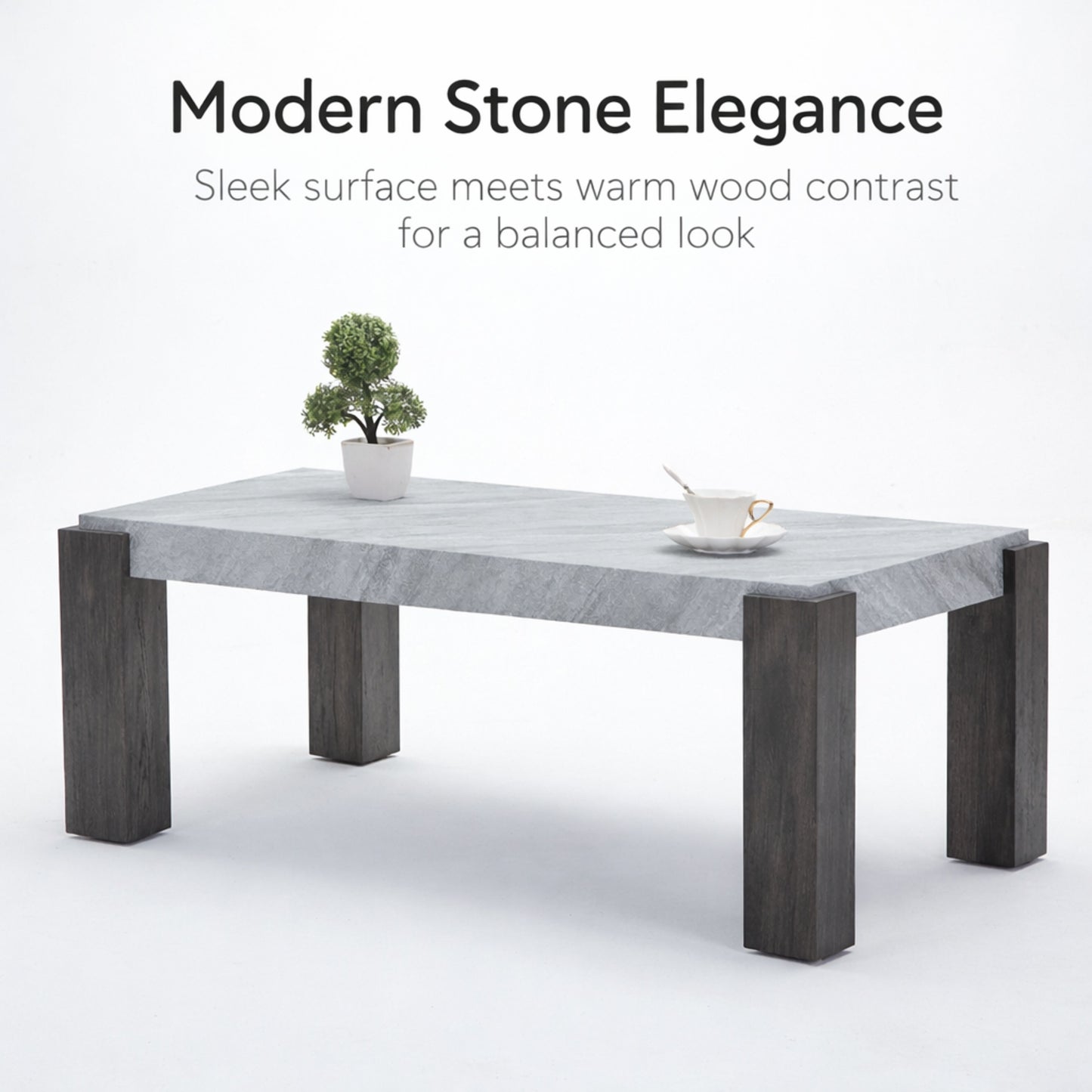 TB627 GRANITE-BLACK NESTING TABLE