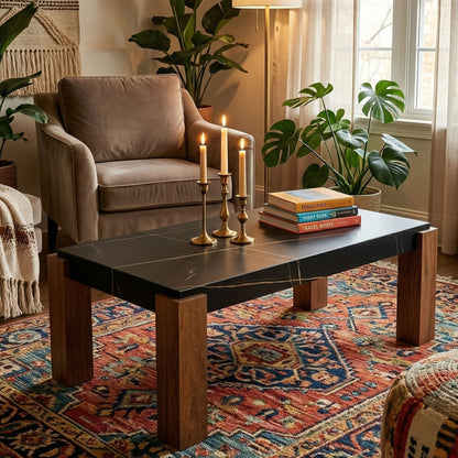 TB627 BLACK-BROWN NESTING TABLE
